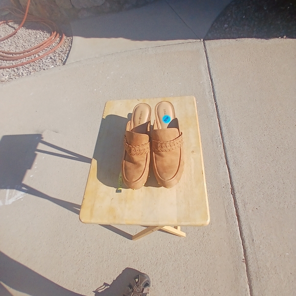 Indigo Tan Studded Mules - Picture 4 of 12